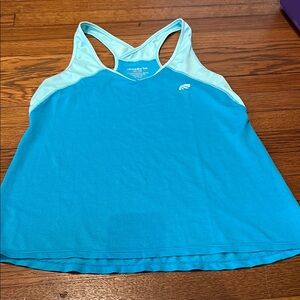 Marika Aqua Blue Women's Tank Top Large Athletic